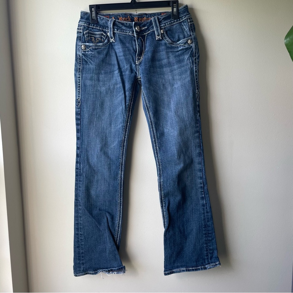 Rock Revival Women’s Dark Wash Debbie Boot Jeans Size 29
Country, Cowgirl, Denim
